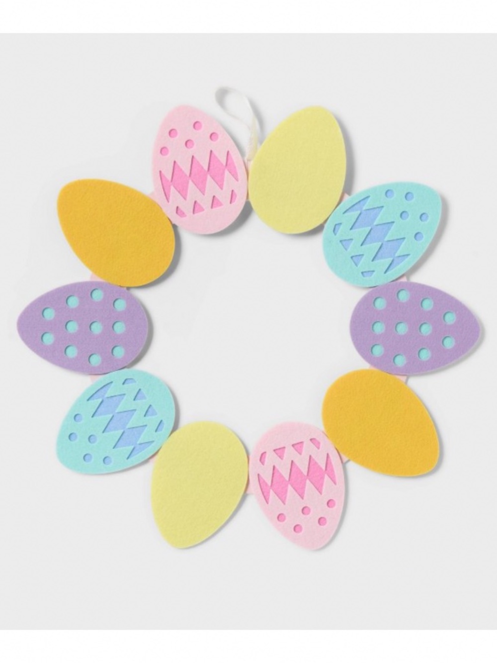 NEW Spritz Target Easter Egg Felt Wreath Pastel Spring